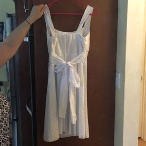 B. Smart Dresses - White eyelet cotton sundress B. Smart Dresses - White eyelet cotton sundress